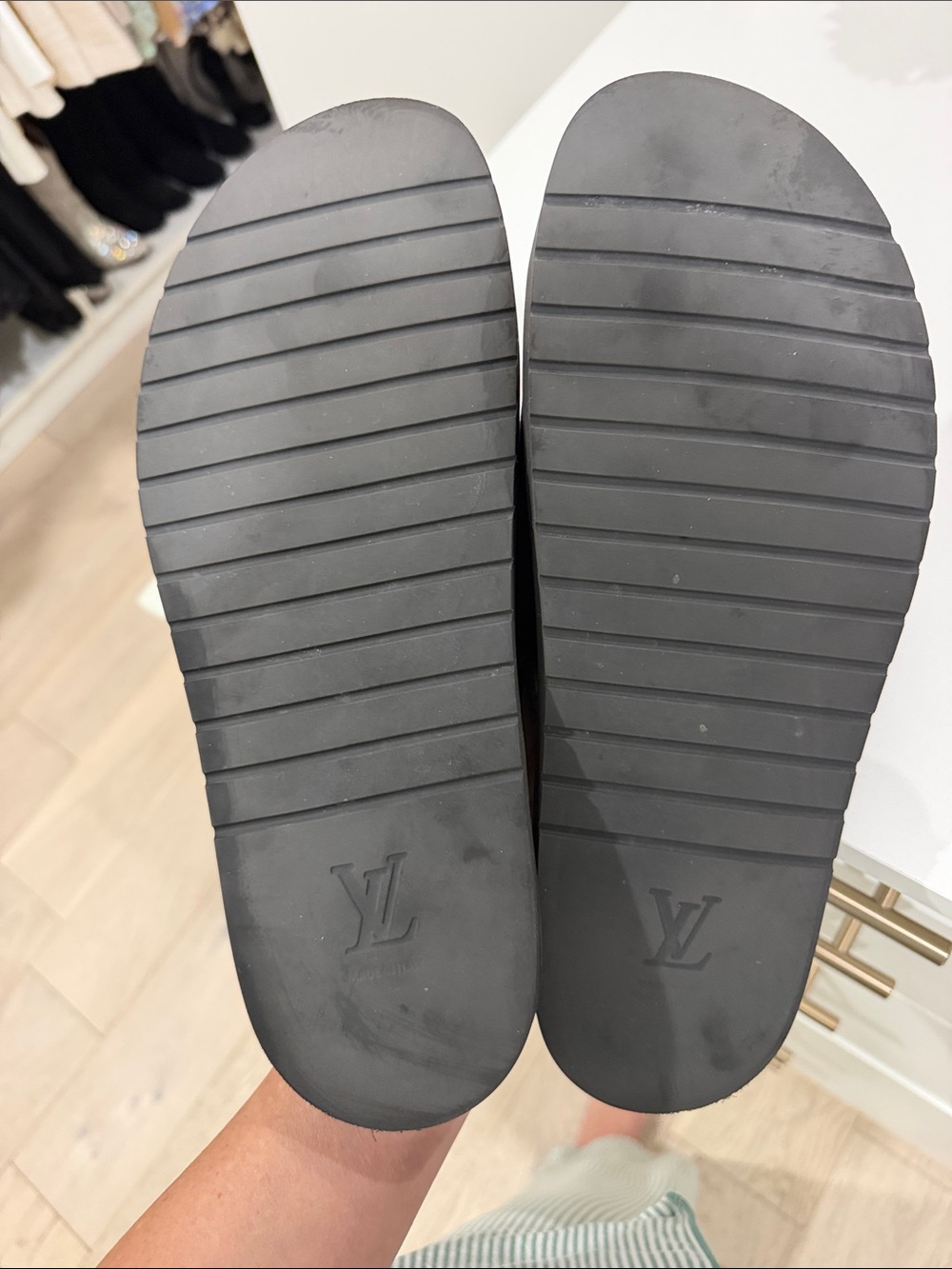 Louis Vuitton Black Monogram Adjustable Slide Sandals Miami mule - Picture 3 of 6